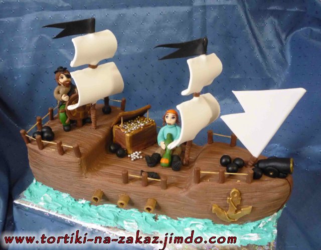Barcos y mar (tortas)