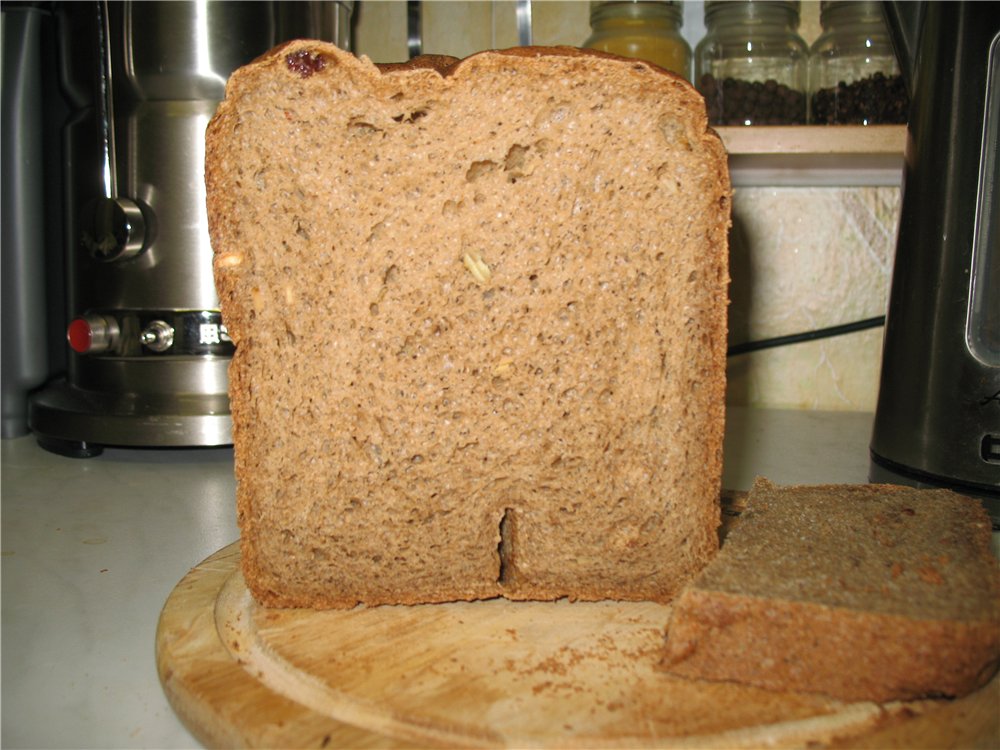 Wheat-rye bread Airy black (bread maker)