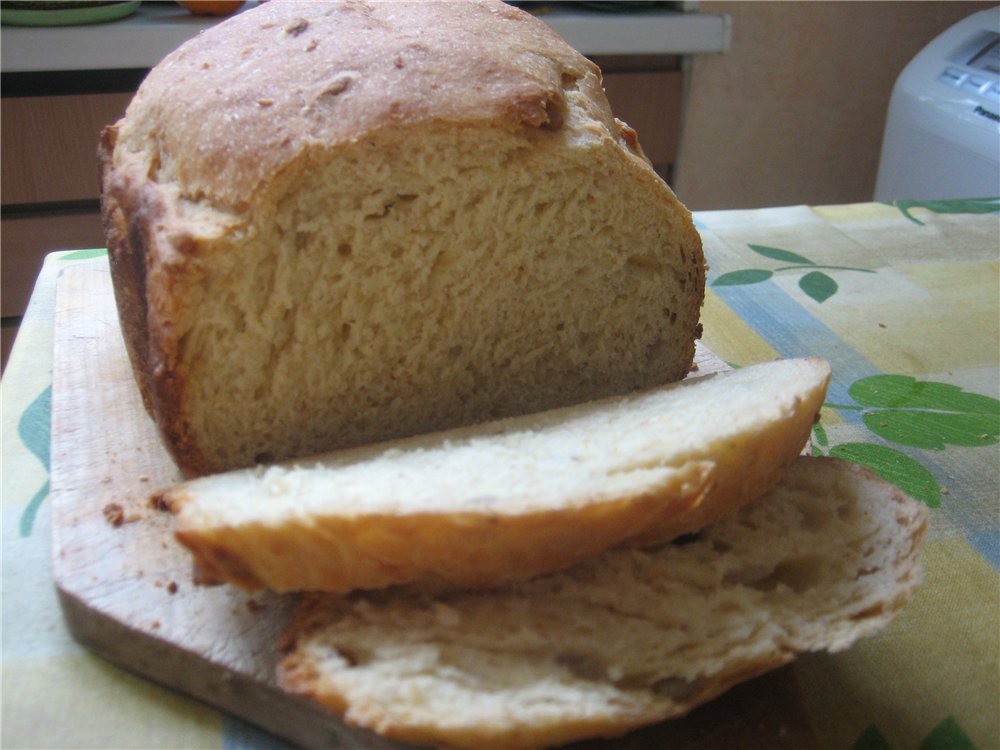 Chleb owsiano-kukurydziany z ziarnami (wypiekacz do chleba)