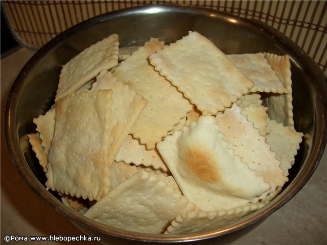 Patatas fritas de galletas de trigo simples