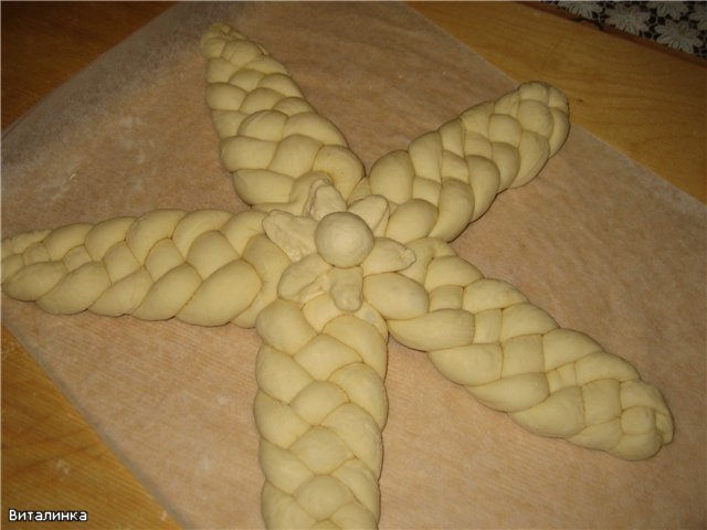 Stella di Natale del pane