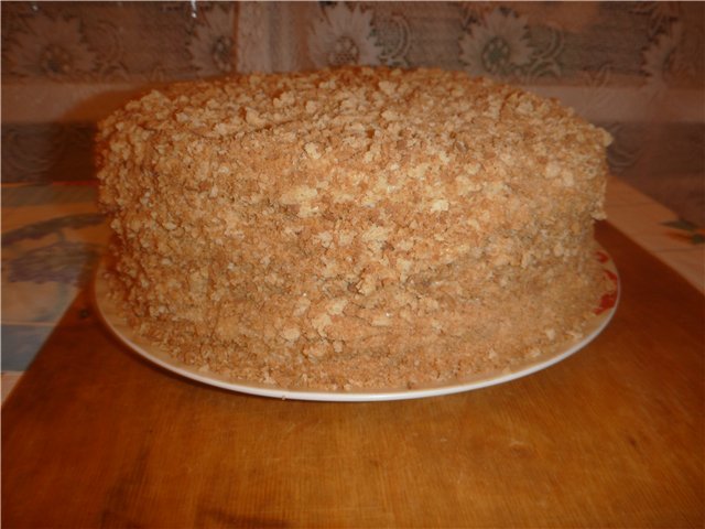 Creme brulee cake