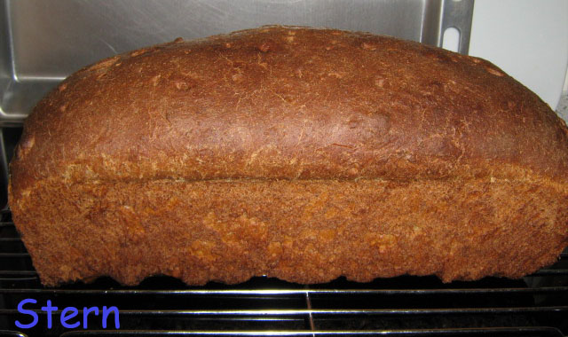 Whole-grain wheat-rye potato-apple bread