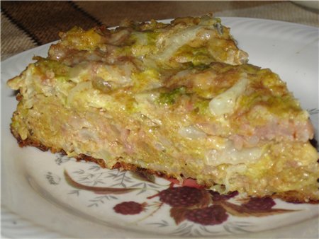 Chinese cabbage charlotte (or lazy cabbage pie)