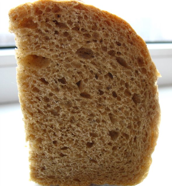 Pan de trigo y centeno con cardo mariano y masa madre de pepino