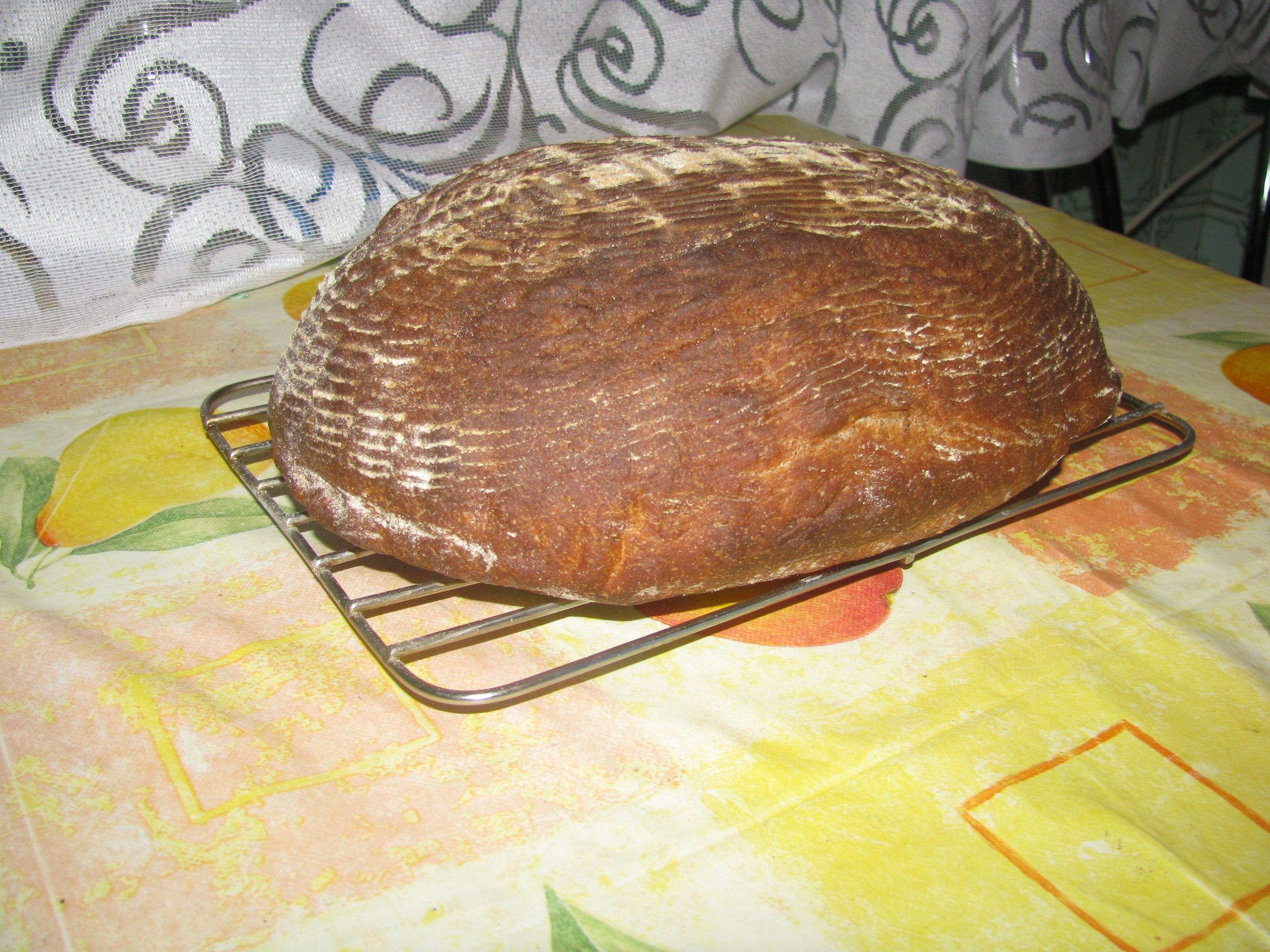 לחם שיפון חיטה (בתנור)