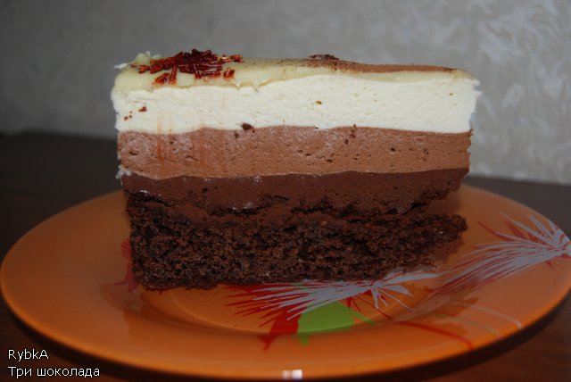 Ciasto Trzy czekoladki