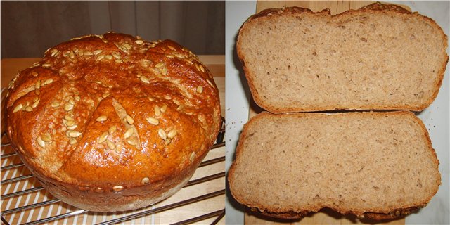 Rye bran bread