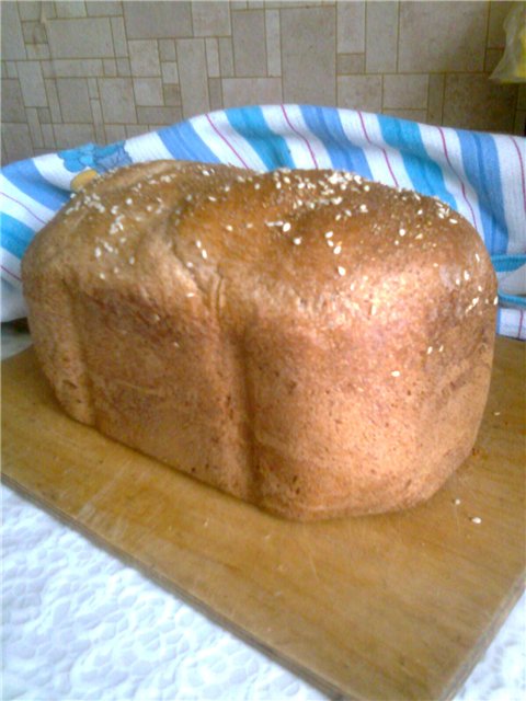 Pan con harina de primer y segundo grado