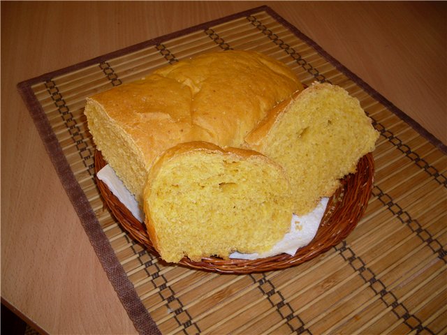 Carrot-oat cream bread (oven)