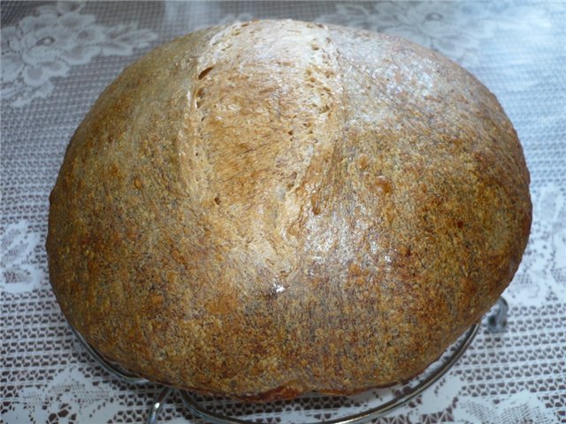 לחם כפרי / פאן רוסטיקו מאת האביא בריגה (בתנור)