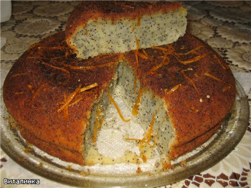 Ciasto makowo-pomarańczowe