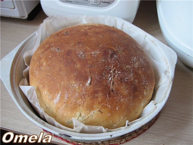 Chleb pszenny z cukinią i serem (w piekarniku)