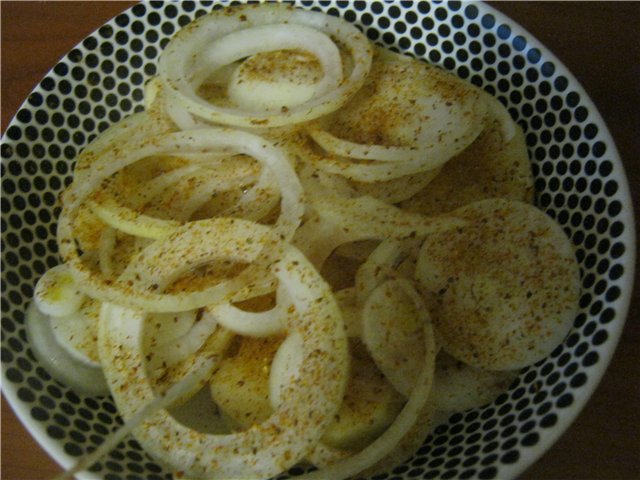 Neck marinated in horseradish (Brand 6060 pressure cooker smokehouse)