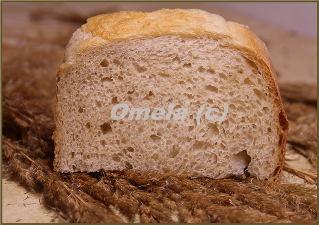 Pane di grano tondo di farina 1 ° grado (al forno)