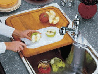 Sink chopping boards, colanders