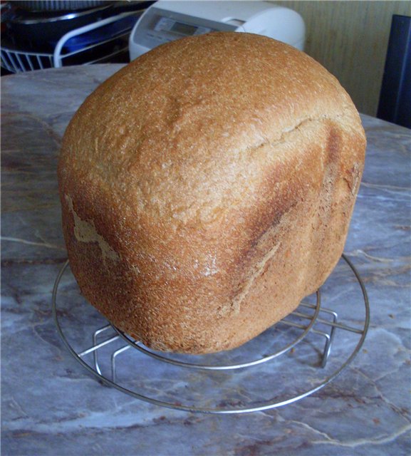 Quick bread with semolina in a bread maker