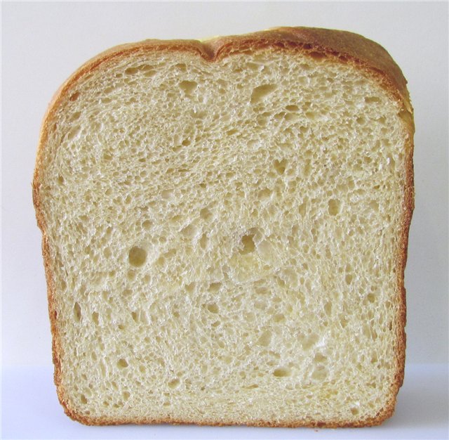 לחם חיטה עם דבש וגבינת קוטג '(יצרנית לחם)