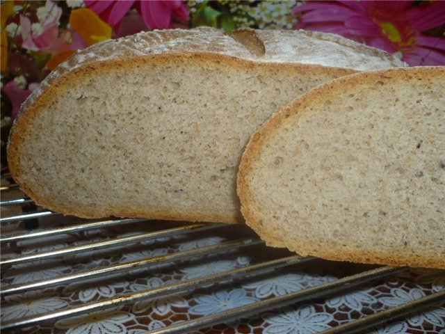 Milk bread with sourdough.