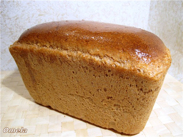 לחם מלא עם מחמצת (בתנור)