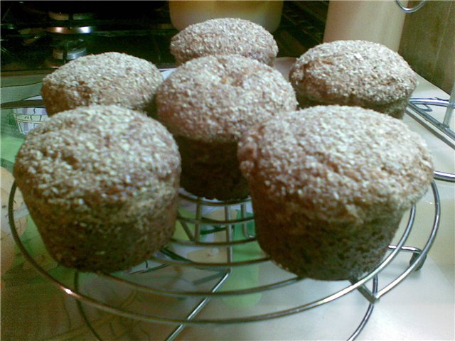 Muffins basert på oppskriften til Lyudmila Bread