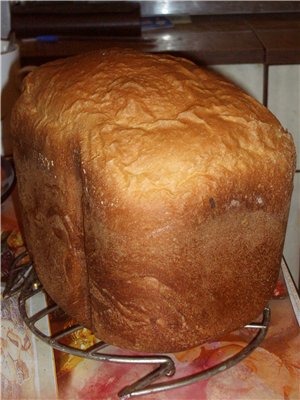 Italiaans brood met kefir in een broodbakmachine