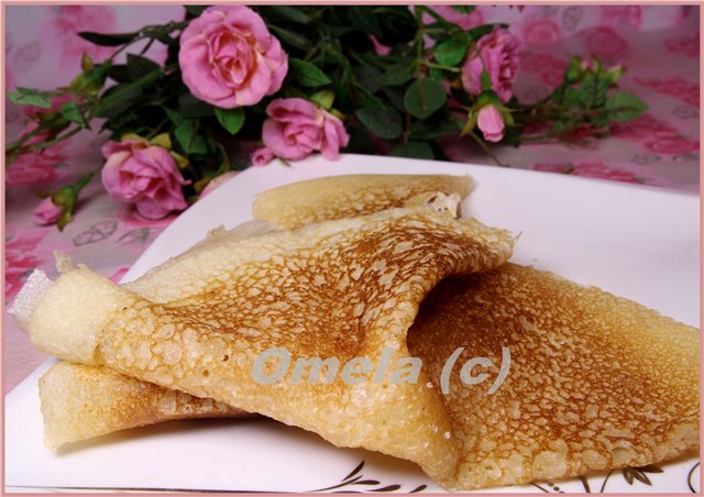Custard pancakes without eggs