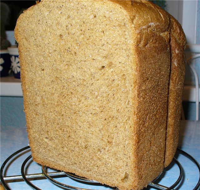 Wheat-rye-corn hearth bread