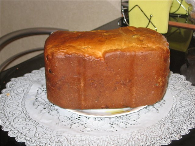 Butter Kugelhof cake in a bread maker