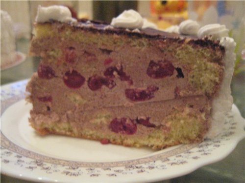 Ciasto Pijana wiśnia w czekoladzie
