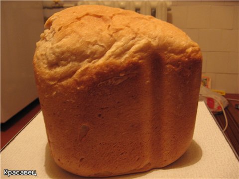 Volkoren eeuwig brood in een broodbakmachine