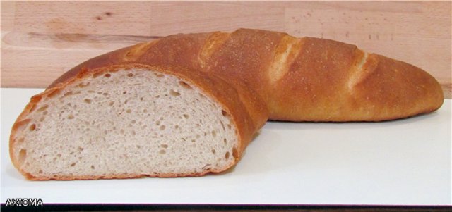 Chleb z sitkiem musztardowym według GOST w piekarniku