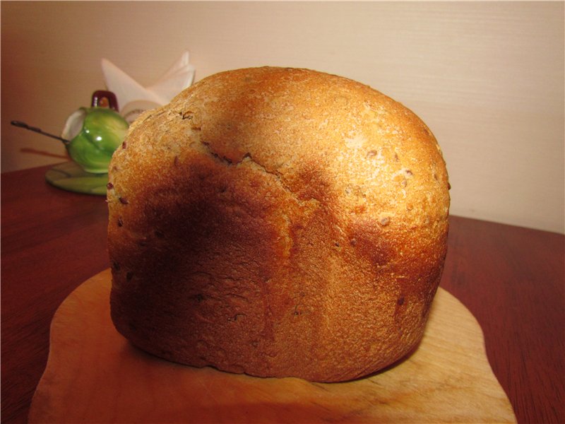 לחם שיפון חיטה פשתן וחלב