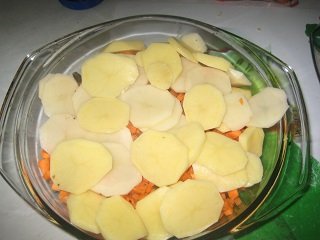 קדירת תפוחי אדמה עם פטריות