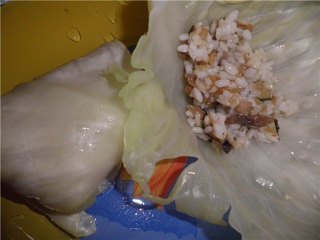 Kacsák rizzsel és gombával