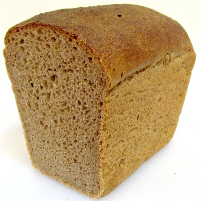 خبز القمح الجاودار المخمر في الفرن