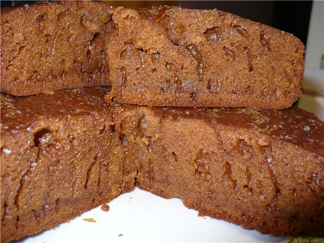 Old recipe gingerbread