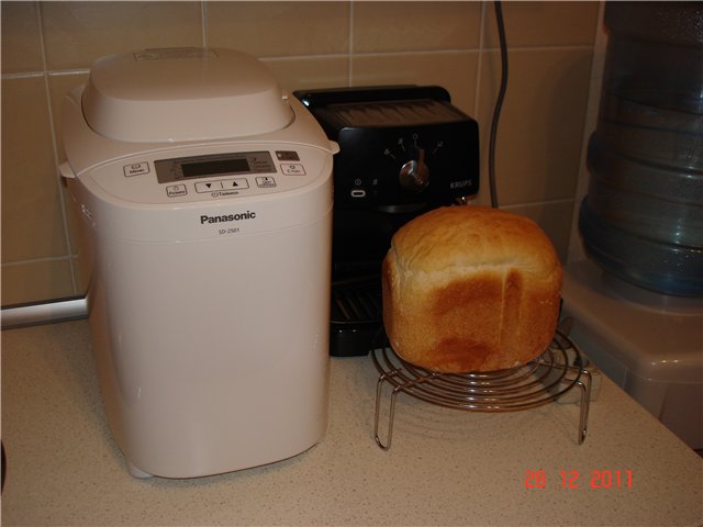 Panasonic SD-255. לחם לבן