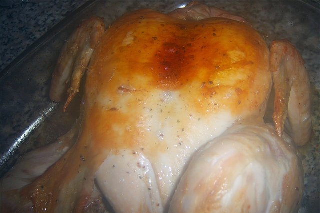 Sült, száraz, sózott csirke (híres recept)