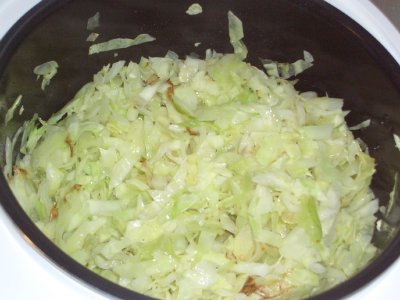 Braised cabbage in a multicooker Brand 701