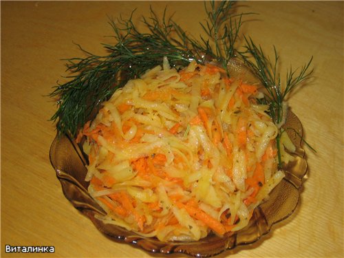 Ensalada de papa y zanahoria
