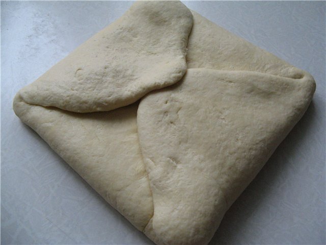 Homemade dough for khachapuri, pizza, meat pies