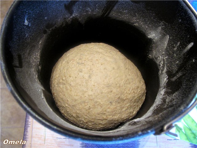 Pan de trigo y centeno con grano integral de centeno y trigo en masa madre