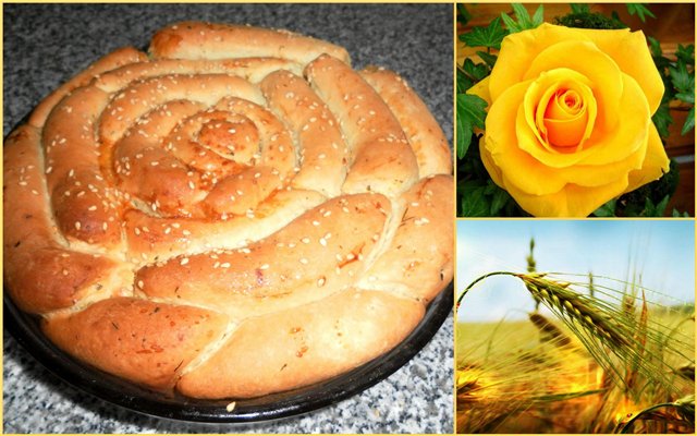 Bread Rose with cheese