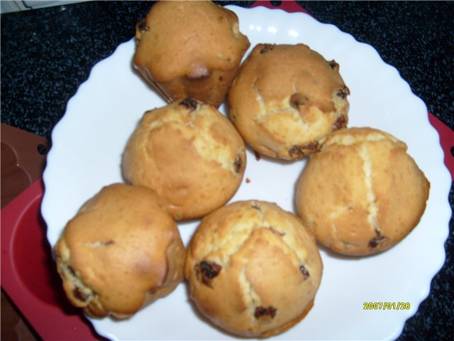 Muffins de crema agria Lazy