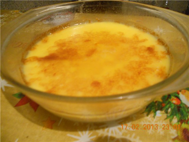 Crème brulée de naranja