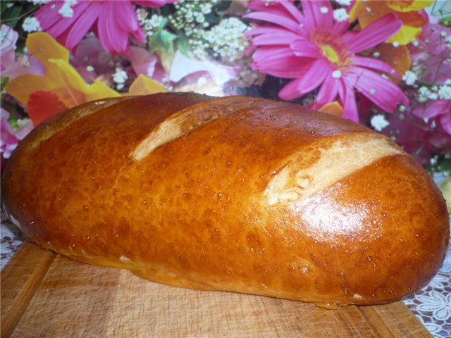 Low acid sourdough bread in the oven