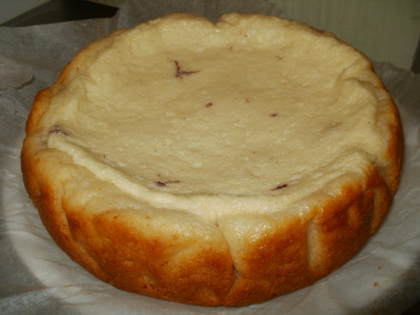 Pastel de crema agria con moras (Panasonic SR-TMH10)