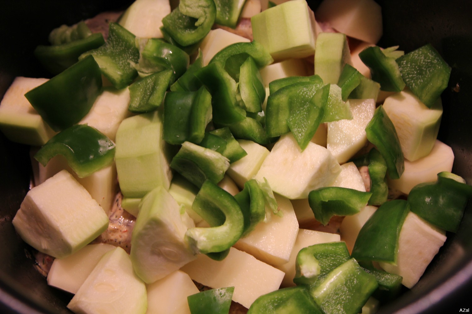 Kuře se zeleninou pikantní (Moulinex Minute Cook CE4000)