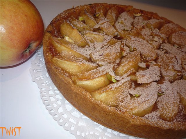 Tarta jabłkowa normańska (Tarte aux pommes Normande)